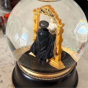 Elegant Musical Black and Gold Snow Globe Phantom of the Opera